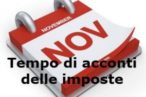 Gli acconti di imposta per il 2018